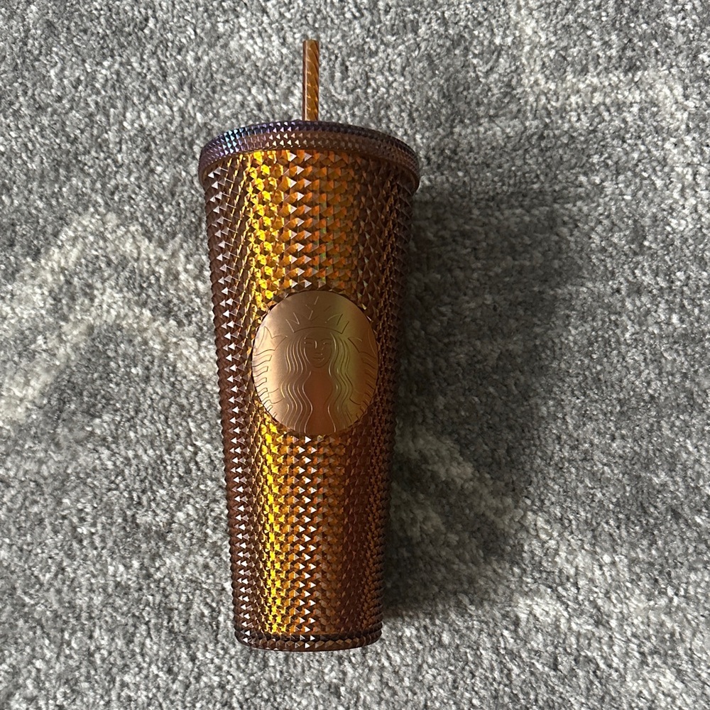 Amber studded starbucks tumbler